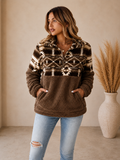 Suéter Teddy Geo Half-Zip